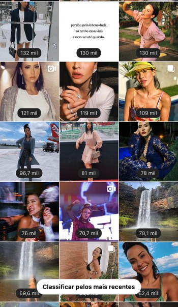 Segunda captura do painel de métricas do Instagram